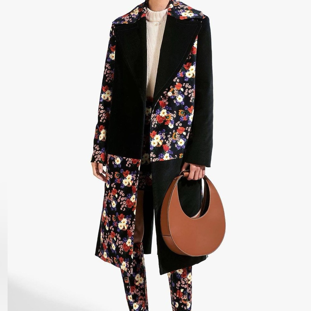 STAUD Candice Coat Black Floral - Picture 2 of 7